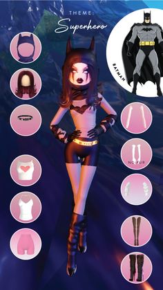 Batman Dti Outfit, Dti Outfits Halloween Update, Dti Theme Superhero Or Villain, Dti Theme Villain, Dress To Impress Villain Theme, Dress To Impress Theme Roblox Avatar, Batman Dress To Impress, Dress To Impress Halloween Update, Dress To Impress Update