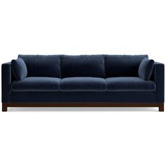 an image of a blue couch on a white background