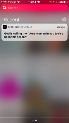 an iphone screen with the message'pinkle of jesus god is calling the future woman in you to rise up in this season '