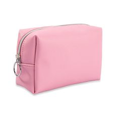 Make Up Pouch for Women with Zipper Pink Rectangular Cosmetic Bag For Storage, Pink Rectangular Cosmetic Bag, Pink Rectangular Pouch For Storage, Trendy Pink Rectangular Pouch, Trendy Cosmetic Bag With Zipper Closure For School, Pencil Case With Zipper Closure For Storage, Pink Rectangular Pencil Case With Zipper, Rectangular Pink Pencil Case With Zipper, School Cosmetic Bag With Zipper Closure