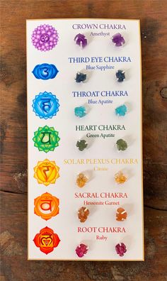 The 7 Chakras stand as the principal energy centers of the body and are believed to be the pathway of harmony between one's mind, body and soul. Each pendant is carefully handcrafted with natural Gemstones. Each stone was carefully picked to assist you in your healing journey and living a more positive and creative life. Description :- Jewellery type - Stud earrings. Gemstone name:  As the chart display's from Top to Bottom: *Amethyst ( 100% natural, not enhanced, Origin - Zambia) *Blue Sapphire ( 100% natural, not enhanced, Origin - Madagascar) *Blue Apatite ( 100% natural, Heat Treated, Origin - Madagascar) *Green Apatite ( 100% natural, not enhanced, Origin - Madagascar) *Citrine ( 100% natural, Heat Treated, Origin - Brazil) *Hessonite Garnet ( 100% natural, not enhanced, Origin - Mada Chakra Earrings, The 7 Chakras, Energy Centers, Earrings Gemstone, Chakra Jewelry, Mind Body And Soul, 7 Chakras, Blue Apatite, Gemstone Studs