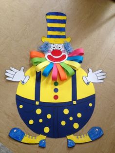 an image of a clown made out of paper