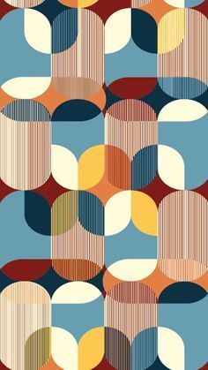 an abstract pattern with circles and stripes