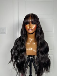 Ebony Lace: 5 x 5 ClosureLength:  24'' Texture: Super loose Deep wave Loose Wave Wig, Loose Deep Wave, Glueless Wig, Wave Wig, Deep Wave, Loose Waves, Body Wave, Trending Now, Hair Inspiration