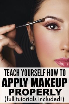 From foundation and contour, to blush and eyebrows, to eyeshadow and eyeliner, this collection of makeup tutorials is just what you need to teach yourself not only how to apply makeup, but how to apply makeup properly. Doing Makeup, Foundation Contouring, Drag Make-up, Apply Makeup, How To Apply Eyeshadow, Makeup Tricks, Makeup Tips For Beginners, Makeup Tutorials