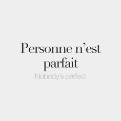 an image of someone's website page with the words persone n'est parfait nobody's perfect