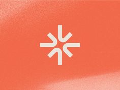 an orange background with white arrows pointing in different directions