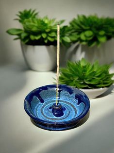 I hand make each incense burner on a potters wheel. Made from stoneware clay and glazed. This incense dish will enhance any spiritual altar or home decor. Incense burner measures approximately 1 inch in height by 4 inches wide. Dish weights approximately 8oz. Incense Burners Ceramic, Insent Burner Clay, Ceramic Incense Burner Handmade, Incense Dish, Ceramic Incense Burner Reclaiming Zen, Ceramic Incense Burner, Spiritual Altar, Blue Tree, Ceramic Ideas