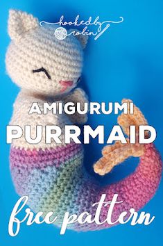 an amigurmi mermaid doll with the caption free pattern