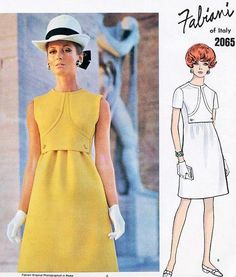 60s Fashion Trends, 1960s Vogue, Envelope Cover, Vogue Dress Patterns, Vintage Vogue Patterns, Patron Vintage, Vogue Vintage, Look Retro, Vogue Sewing