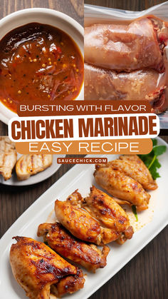 Chicken Marinade Recipe Chicken Marinade For Salad, Chicken Marinade Recipes Easy, Low Calorie Grilled Chicken, Marinades For Chicken, Healthy Marinades, Chicken Breast Marinade Recipes, Balsamic Chicken Marinades, Meat Marinades, Healthy Chicken Marinade