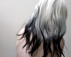 White And Black Hair, Grey Hair Dye, Hair Boy, Hair Chalk, Ombré Hair, Rocker Chic, Hair Stuff