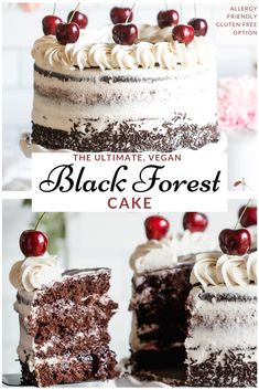 the ultimate vegan black forest cake