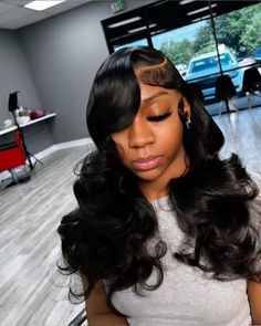 Black Lace Wig, Curly Weave Hairstyles, Birthday Hairstyles, Quick Weave Hairstyles, Cinnamon Brown, Braided Hairstyles For Teens, Frontal Hairstyles, Slick Hairstyles