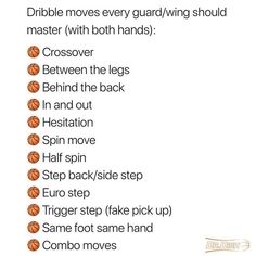 the instructions for how to play basketball in different positions, with text above it that reads