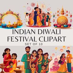 Here, you will find a unique collection of digital clipart featuring Indian Diwali Festival. Our clipart is perfect for anyone looking to add some cultural flair to their designs Use these digital files to create your own invitations, save the date cards, and other stationery, or incorporate them into your website and social media posts. Whether you're planning a traditional Indian wedding or simply love the rich culture and beauty of Indian art, this clipart set is a must-have for your collecti Diwali Posters, Diwali Poster, Indian Festival, Diwali Festival, Traditional Indian Wedding, Art Competitions, Date Cards, Create Your Own Invitations, Indian Festivals