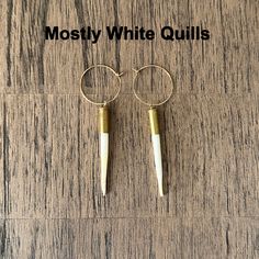 Yellowstone Beth Dutton, Yellowstone Beth, Kelly Reilly, Beth Dutton, Porcupine Quills, Popular Earrings, Bullet Casing, Brass Hoops, Homemade Jewelry