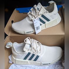 Adidas Nmd R1w Size 8.5 Brand New In Box With Tags Womens Nmd R1, Adidas Dragon, Adidas Superstar 80s, Adidas Originals Shoes, Bold Shoes, Adidas Swift Run, Gold Adidas, Adidas Originals Nmd, Adidas Nmd R1