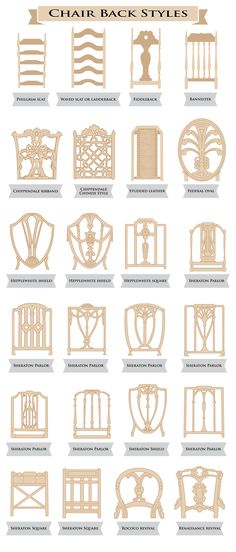 the different types of chairs and their names