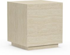 a square wooden object on a white background