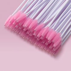 iLevel Lab Mascara Brushes for Eyelash Extensions, Set of 50
iLevel Lab Mascara Brushes are a great tool for an after care for eyelash extension. Appropriate for home or salon use. Combs and separates the extensions without damaging. A perfect little tool to give your customers to take home!
Details
Product Highlights:

Color: Black & Pink Brush
Head Length: 2.5 cm
Whole Length: 10 cm
Material: Plastic and Fiber
Quantity: 50 Pcs

Disclaimer:

For advanced technicians only. Do not u Lash Brushes Aesthetic, Lash Supplies Aesthetic, Lash Artist Aesthetic Pink, Lash Extensions Pink Aesthetic, Lash Esthetic Pink, Eye Lash Photography, Eyelash Extensions Care, Pink Mascara, Lash Salon