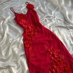 Hot Prom Dress, Ball Aesthetic, Pink Ball Gown, Pink Silk Dress, Prom Dress Evening, Downtown Outfits, Mermaid Prom Dress, Valentine Dress, Red Chiffon