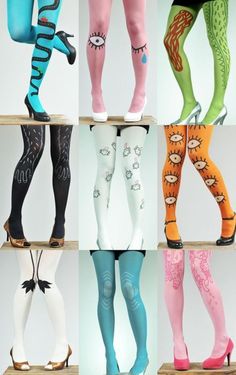 Funky Tights, Tulle Socks, Inspiration Deco, Leg Art, Women's Tights, Hot Lingerie, Mode Inspo, Fluttershy, Rainbow Dash