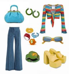 Modern Retro Fashion, Fashion Moodboard, Look Retro