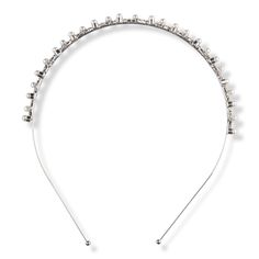 Pearl & Rhinestone Headband -  Perfect for dressing up any outfit, this stylish Scunci Pearl & Rhinestone Headband with silver finish makes a statement with a glam pearl- and rhinestone-studded design.    Features     Perfect for dressing up any outfit with a touch of glam   - Pearl & Rhinestone Headband Rhinestone Headband, Dressing Up, Ulta Beauty, Hair Accessories Headbands, One Color, Diamond Necklace, Silver Necklace, Hair Accessories, Women Accessories