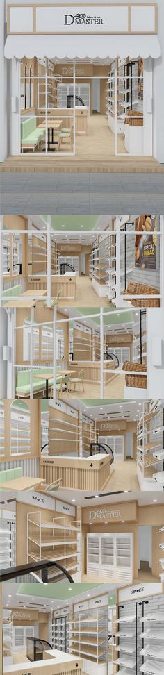 an architectural rendering of the inside of a building with multiple floors and balconies