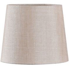 a beige lamp shade on a white background