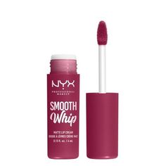 Introducing Smooth Whip Matte Lip Cream, never before seen vibrant lip smoothers. Giving all day smooth sensation while nourishing your lips for all day comfortable wear. Get your smooth on with 24 vibrant lip smacking smooth shades in a comfortable matte finish that deliver maximum color payoff in just one swipe. Say goodbye to texture and lines with Smooth Whip Matte Lip Cream, which gives a real life smoothing filter for your lips. You're going to want to whip it real good. Try all of our pro Nyx Lipstick, Cream Pillows, Bare Lip, Nyx Makeup, Matte Lip Cream, Cream Lipstick, Smooth Lips, Theobroma Cacao, Fuzzy Slippers