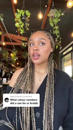 Replying to @Ora☆ #greenscreen #greenscreenvideo | colour 4 27 and 613 knotless braids | TikTok Box Braids 27 Color, Colour 27 And 613 Knotless Braids, Two Toned Knotless Braids Color, 613 4 27 Braids, 1b 27 And 613 Knotless Braids, 2/27/30 Braids, 33 27 613 Braids, 4 And 27 Knotless Braids, 4 27 30 Knotless Braids