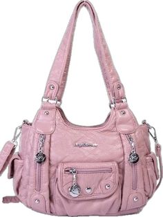 Collage Clothes, Soft Leather Hobo Bag, Y2k Baddie, Soft Leather Bag, Hobo Crossbody Bag, Pink Aura, Girly Bags, Vintage Soft, Pretty Bags