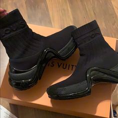 Black Louis Vuitton Lv Archlight Sneaker Only Worn Twice No Defects, Still Have Original Recipe Box & Dust Bags Lv Archlight Sneaker, Archlight Sneaker, Black Louis Vuitton, Louis Vuitton Shoes, Original Recipe, Recipe Box, Shoes Black, Womens Shoes Sneakers, High Top