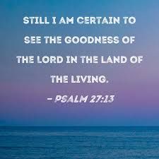 the goodness of the lord in the land of the living - Google Search