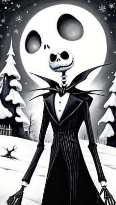 a painting of a skeleton in a tuxedo