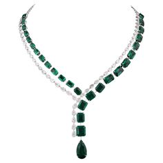 Luxury Hand Set Necklace For Formal Occasions, Diamond Necklace New Designs, Luxury Emerald Necklace With Diamond Accents For Formal Events, Fine Jewelry Diamond Necklace With Gemstone For Formal Occasions, Exquisite Gemstone Diamond Necklace For Formal Occasions, Exquisite Gemstone Diamond Necklace For Formal Events, Formal Diamond Necklace With Gemstone, Platinum Diamond Cut Necklace For Evening, Emerald Diamond Necklace For Formal Occasions