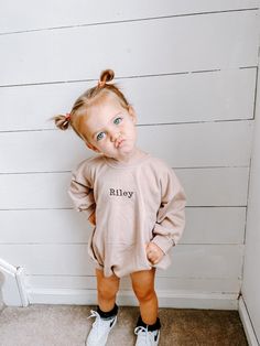 Embroidered Sweatshirt Bubble Romper Infant Baby Toddler - Etsy Relaxed Fit Long Sleeve Cotton Onesie, Casual Onesie With Letter Print For Loungewear, Family Matching Long Sleeve Onesie For Loungewear, Cute Long Sleeve Onesie For Fall, Solid Color Long Sleeve Onesie For Playwear, Beige Long Sleeve Onesie For Loungewear, Solid Long Sleeve Onesie For Playwear, Beige Long Sleeve Cotton Onesie, Casual Long Sleeve Onesie With Relaxed Fit