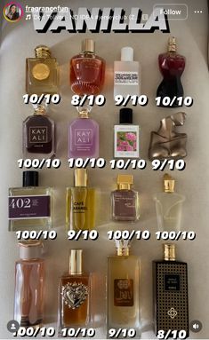 Vanilla Perfumes, Vanilla Scents, Aesthetic Perfume, Perfume Hacks, Fragrance Lab, Expensive Perfume, Fragrances Perfume Woman, Vanilla Perfume, Perfume Collection Fragrance