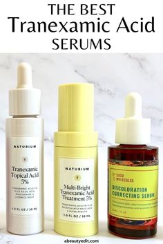 The Best Tranexamic Acid Serums Kojic Acid Serums, Tranexamic Acid Serum, Tranexamic Acid Benefits, Pantothenic Acid Benefits, Skin Care Products The Ordinary, Hyperpigmentation Skincare, Toner For Oily Skin, Hyperpigmentation Serum, Skin Care Hyperpigmentation