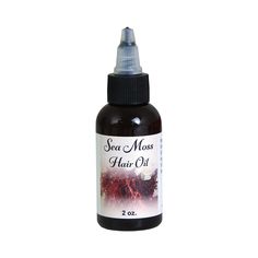 Get the gorgeous, healthy hair you are looking for with this Sea Moss Hair Oil. Sea moss has a number of benefits for your hair and scalp. It is deeply moisturizing, containing polysaccharides that form a protective barrier that keeps your hair and skin from drying out. It helps prevent split ends and repairs damage due to styling with heat. It has anti-inflammatory properties that help sooth and calm skin, helping with scalp conditions like psoriasis and eczema. Sea moss contains proteins that Benefits Of Sea Moss, Moss Hair, African American Skin Care, Strengthen Hair Follicles, Black Seed Oil, Promote Healthy Hair Growth, Natural Body Care, Body Oils, Sea Moss