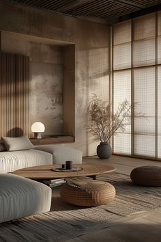 Japan Interior Design Living Room, Scandinavian Japanese Interior, Japandi Style Interior Design, Japan Interior Design, Japandi House, Shanghai Style, Warm Minimalism, Minimalistic Interior, Japandi Interior Design