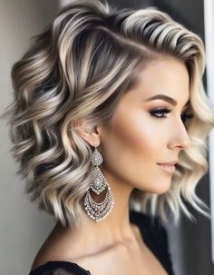 Multi Dimensional Blonde Short Hair, Swing Bob Haircut, Undercut Bob Haircut, Hair Affair, Haircuts For Medium Hair, Penteado Cabelo Curto, Hair Color And Cut, Hair Inspiration Color