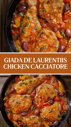 Giada De Laurentiis Chicken Cacciatore Creamy Chicken Cacciatore, Chicken Cacciatore Giada, Authentic Italian Chicken Cacciatore, Chicken Thigh Cacciatore Recipe, Slow Cook Chicken Cacciatore, Instapot Chicken Cacciatore Recipe, Chicken Tomato Recipes For Dinner, Stove Top Chicken Cacciatore, Chicken Cacciatore Dutch Oven