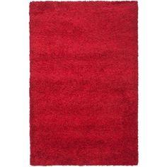 a red rug on a white background with no one in the room to see it