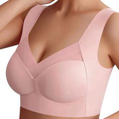 PRICES MAY VARY. Comfortable: Wireless bra for women is made of skin-friendly, highly elastic fabric ,offers lightweight/breathable and comfortable feeling. Wireless&Seamless:V neck, Air Ultimate Lift Stretch,No Steel Ring,super soft,and you will feel nothing at all. Push Up Bra: Provide instant sculpting of breasts shape & contour against sagging, Creating a perkier & smoother shape with full support. Occasion: This everyday bras can wear for Daily wear, Sleep, Sports, Fitness, Yoga, Pregnancy, Belle Silhouette, Women Gathering, Beautiful Figure, Comfortable Bras, Estilo Chic, Improve Posture, Tallinn, Persona 5, Seamless Bra