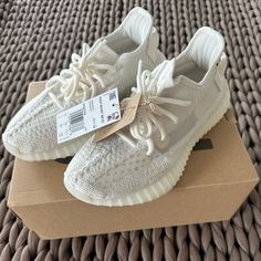 New In Box Brand New With Tags | Original Shoe Box | Never Worn 100% Authentic Shoes, Purchased From Adidas Website Men’s Size: 5 Women’s Size: 6.5 - 7 Fit: Runs Big Yeezy Boost 350 V2 Sku: Hq6316 Colorway: Bone/Bone/Bone Never Worn, Received An Extra Pair For A Birthday Gift. If You Want The Proof Of Receipt, Let Me Know I Can Provide It. No Trades. I Am A Reputable Seller That Has Sold Dozen Of Shoes, And Can Guarantee These Shoes Are Real And Authentic. If You Have Any Questions, Please Leave Yeezys On Women Outfit, White Yeezys, Yeezy Women, Yeezy Outfit Women, Yeezy Outfit, 350 Boost, Authentic Shoes, Bone Color, Yeezy Boost 350 V2