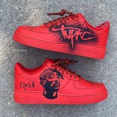 Step into a world of fun and boldness with these Cartoon Role Red Custom Air Force 1 shoes! Designed with vibrant red coloring and unique cartoon character designs, these shoes will add a touch of quirkiness to any outfit. Perfect for those who like to stand out and have a good time! (No seriousness allowed). Exactly as shown in the pictures. 📷 Brand New & Authentic. 💯 Hand Painted with attention to detail. 👨‍🎨 Waterproof and Flexible. ❤️ Unisex model. Please refer to the Size Chart. 👟👫 Free Worldwide Shipping. ✈️🌍 Nike Girl, Shoe Painting, Air Shoes, Custom Air Force 1, Custom Nike, Cute Nike Shoes, Cute Nikes, Red Nike, Swag Shoes