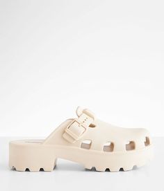 Outwoods® Clog - Cream US 10, Women's Nude Lightweight cut-out clog Buckle detail. All man made materials.. WOMEN'S SHOE SIZE CONVERSION CHART US 5 6 7 8 9 10 11 12 EU 35-36 36-37 37-38 38-39 39-40 40-41 41-42 42-43 UK 3 4 5 6 7 8 9 10 *Conversion sizes may vary. Available in whole sizes. Half sizes need to go up to the next whole size. Apparel & Accessories > Shoes Clogs, Clog Shoe, Conversion Chart, Womens Clogs, Go Up, Shoe Size Conversion, Apparel Accessories, Cut Out, The Next